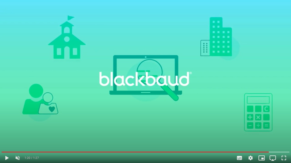 screenshot of Blackbaud Learning Management System